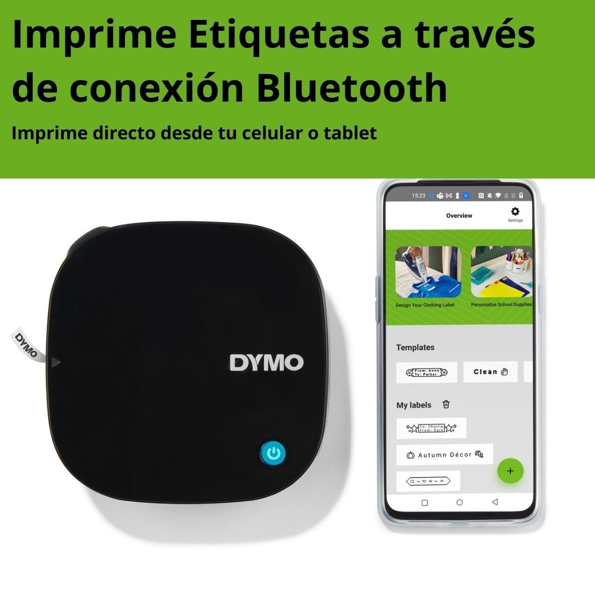 DYMO - Impresora de Etiquetas Dymo LetraTag LT 200B Bluetooth