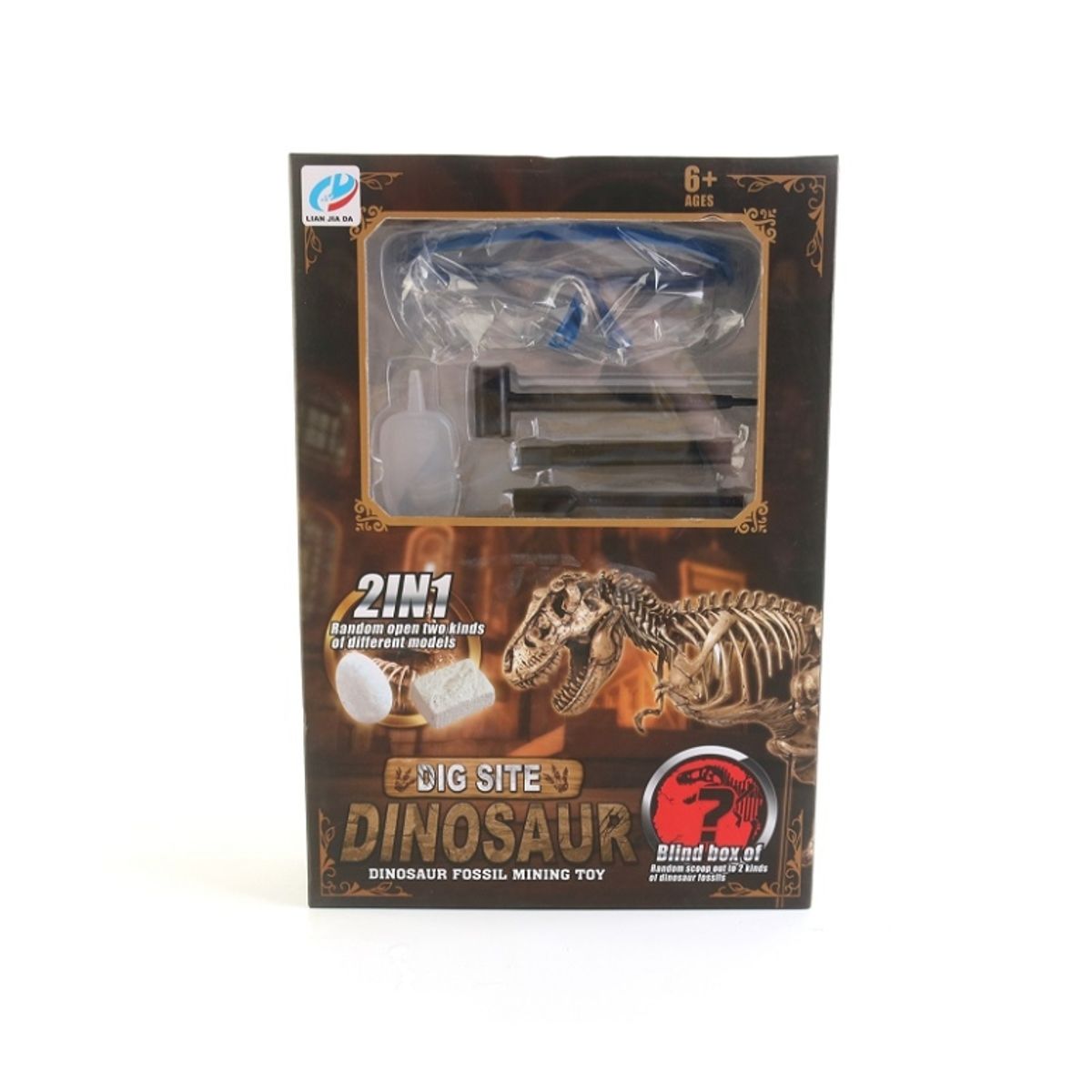 KUPREM - Huevo fosil de dinosaurio 2 en 1