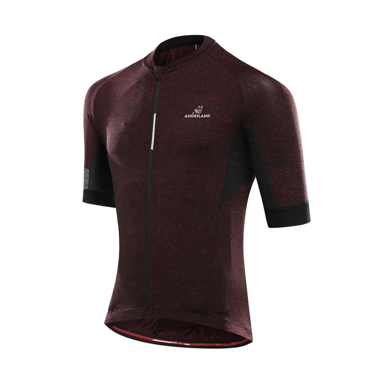 ANDESLAND OUTDOOR APPAREL - Polera Tricota Manga Corta Corsac Burdeo Hombre