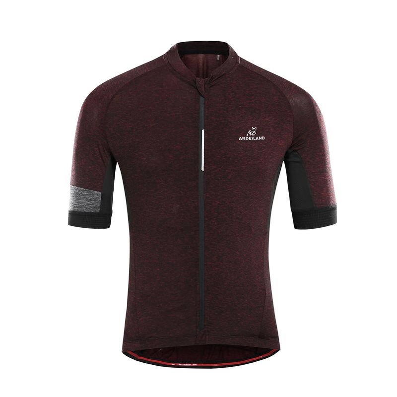 ANDESLAND OUTDOOR APPAREL - Polera Tricota Manga Corta Corsac Burdeo Hombre