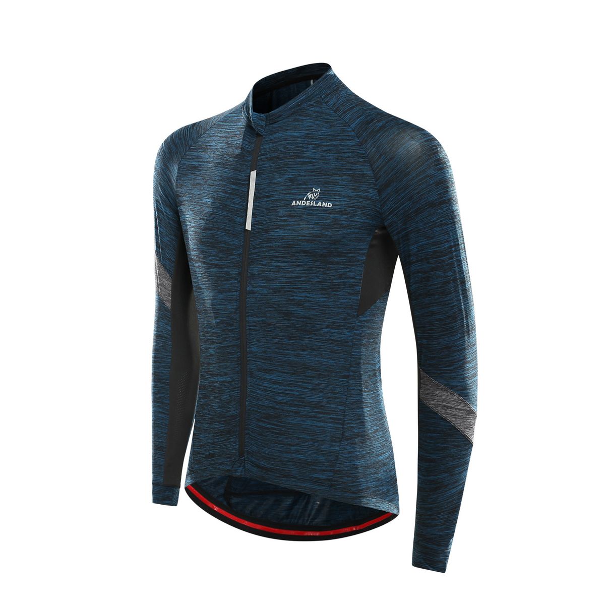 ANDESLAND OUTDOOR APPAREL - Polera Tricota Manga Larga Corsac Verde Hombre