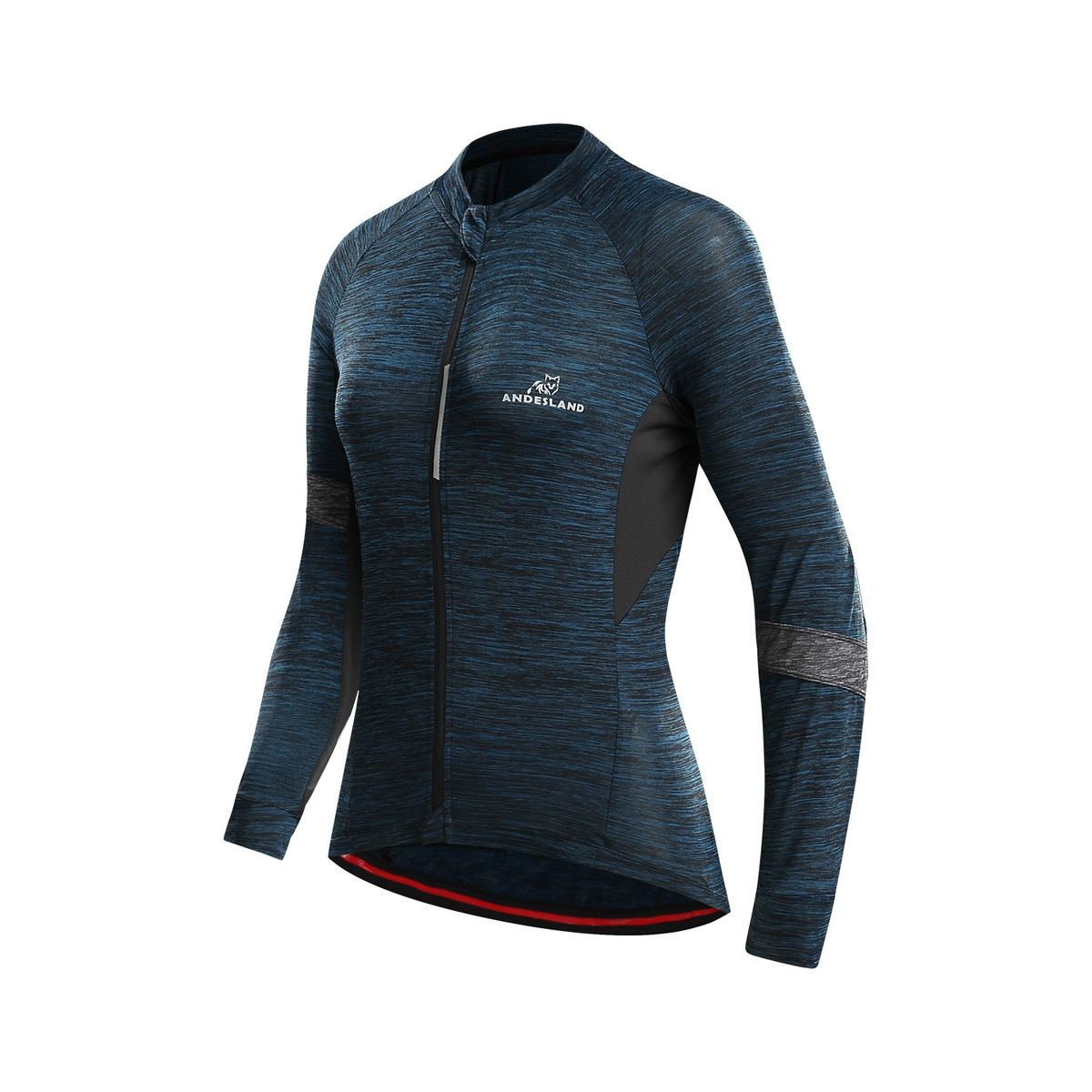 ANDESLAND OUTDOOR APPAREL - Polera Tricota Manga Larga Corsac Verde Mujer