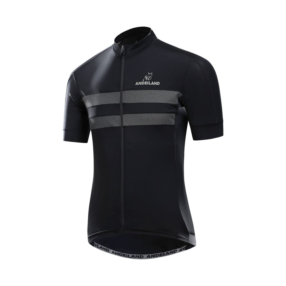 ANDESLAND OUTDOOR APPAREL - Polera Tricota Manga Corta Swift Limit Negro Hombre