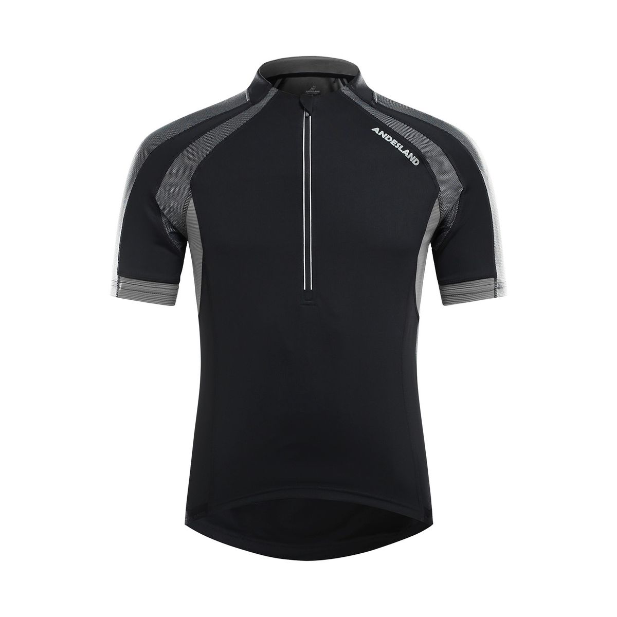 ANDESLAND OUTDOOR APPAREL - Polera Tricota Manga Corta Swift Negro Hombre