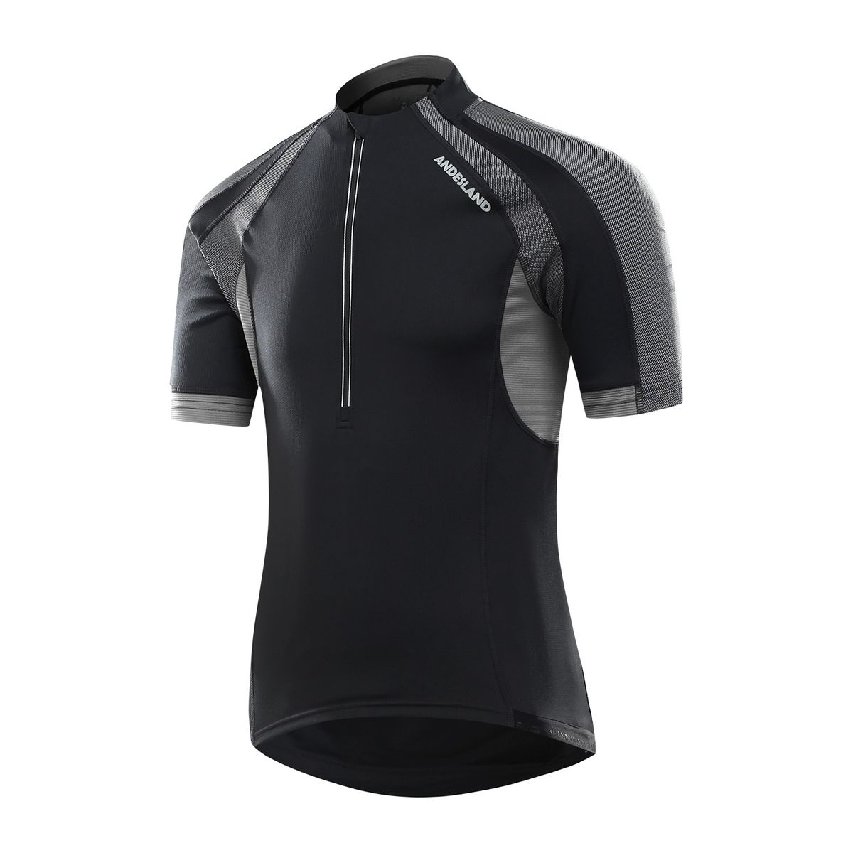 ANDESLAND OUTDOOR APPAREL - Polera Tricota Manga Corta Swift Negro Hombre