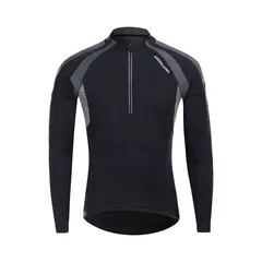 ANDESLAND OUTDOOR APPAREL - Polera Tricota Manga Larga Swift Negro Hombre