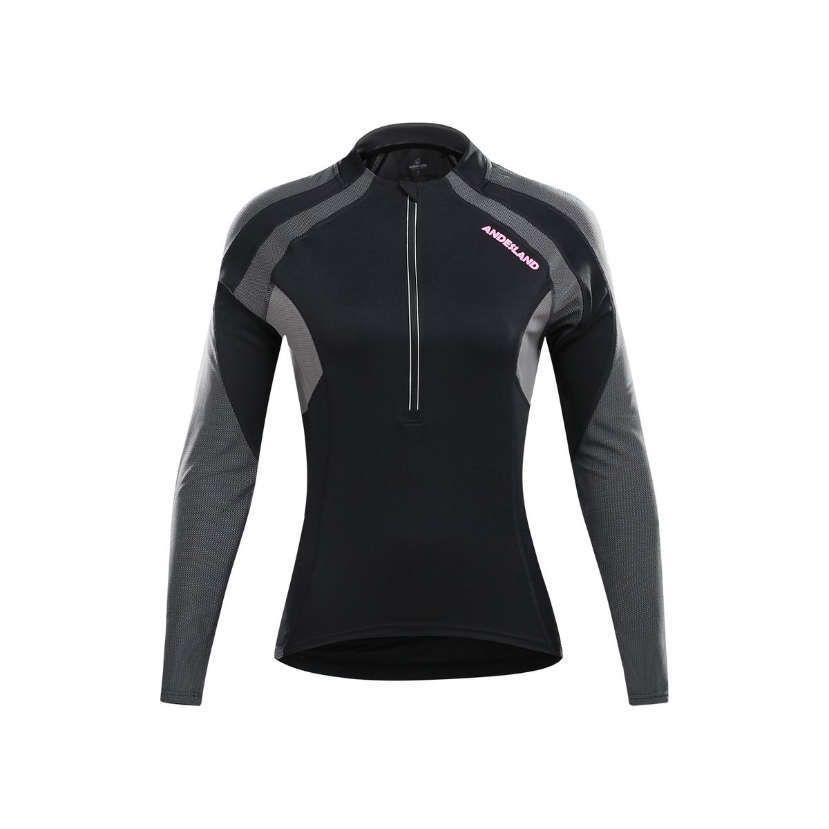 ANDESLAND OUTDOOR APPAREL - Polera Tricota Manga Larga Swift Negro Mujer