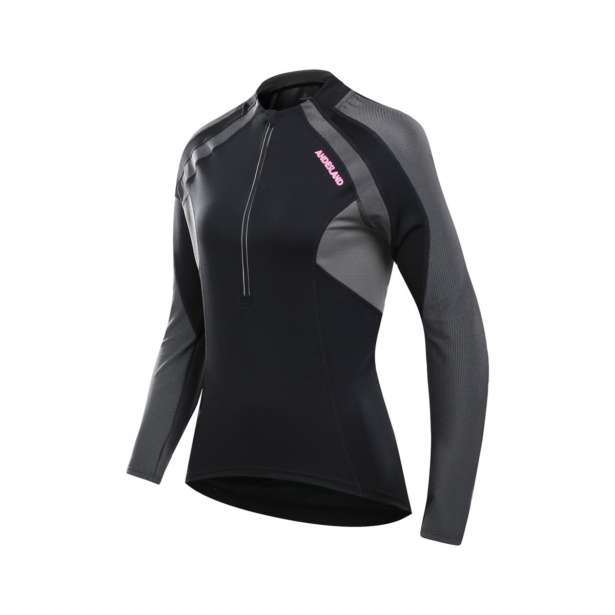 ANDESLAND OUTDOOR APPAREL - Polera Tricota Manga Larga Swift Negro Mujer