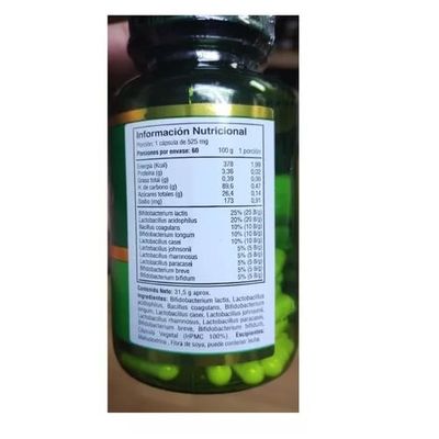 Imagen 2 del producto Probioticos 100 Billones Fv 120 Capsulas Micropulverizado 2x60.