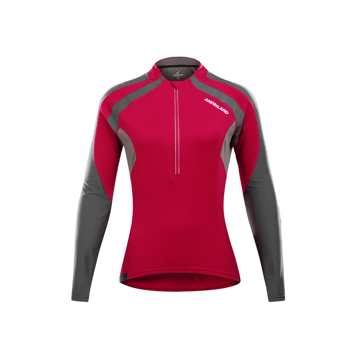 ANDESLAND OUTDOOR APPAREL - Polera Tricota Manga Larga Swift Rojo Mujer.-
