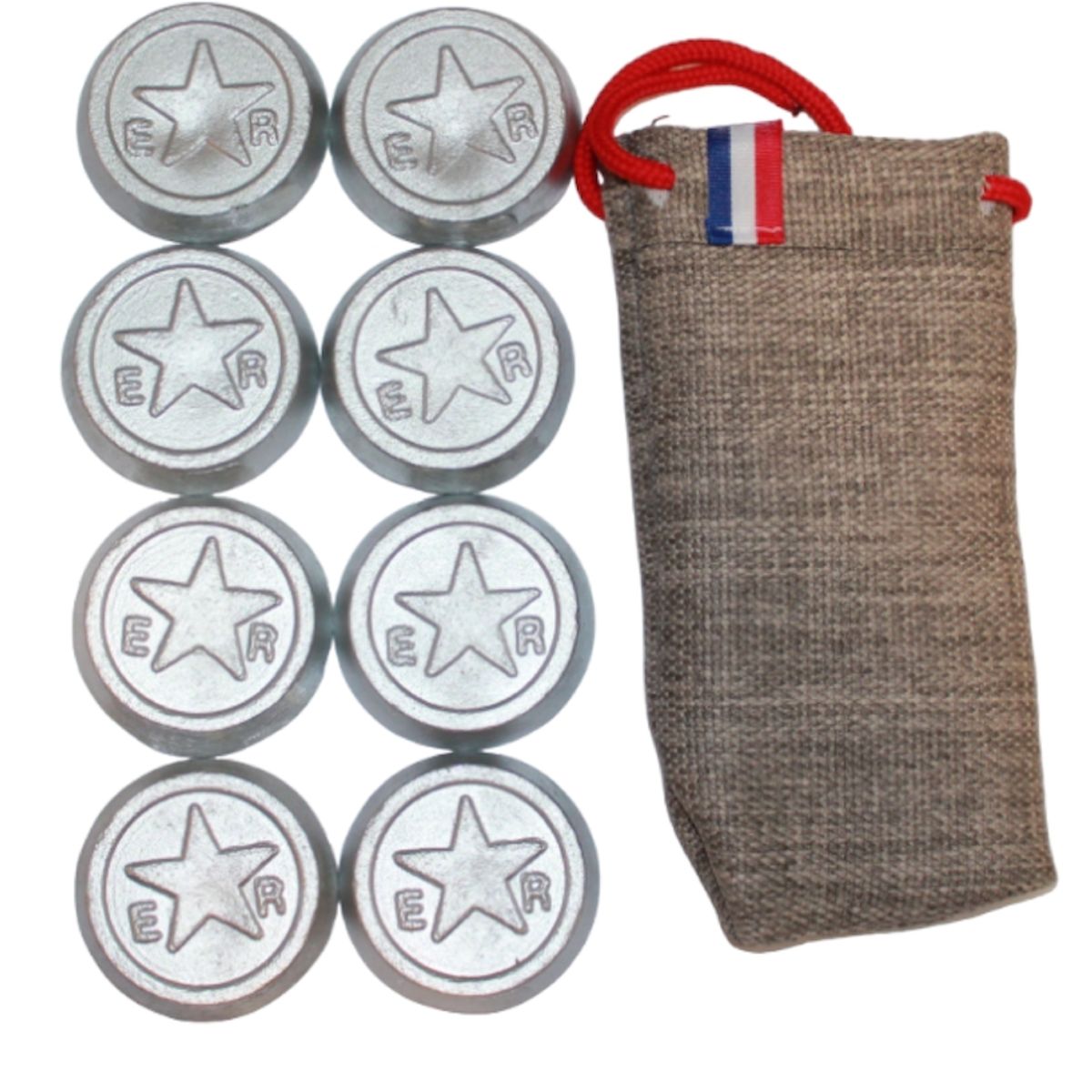 GENERICO - Tejos de Rayuela con Funda de Transporte Diseño Estrella