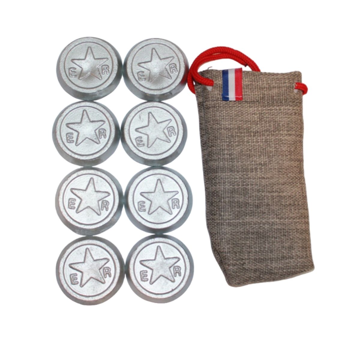 GENERICO - Tejos de Rayuela con Funda de Transporte Diseño Estrella