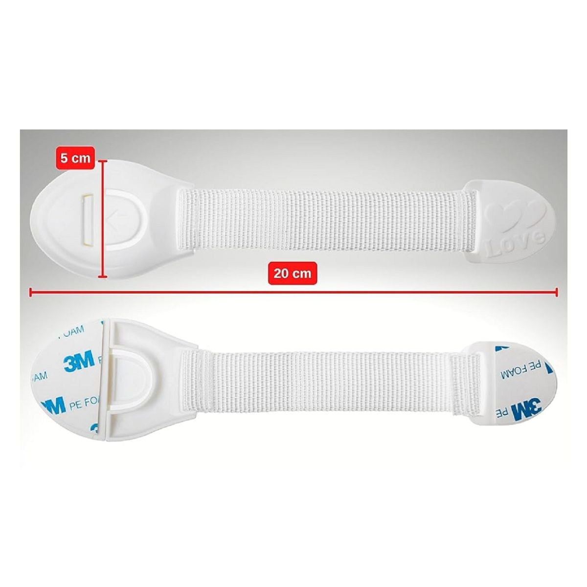 GENERICO - Pack X10 Traba Puerta Protector De Puerta Para Bebe Guagua