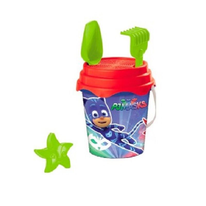 KUPREM TOY - Set Balde Redondo Accesorios Playa Pj Masks