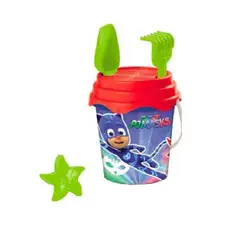 KUPREM TOY - Set Balde Redondo Accesorios Playa Pj Masks