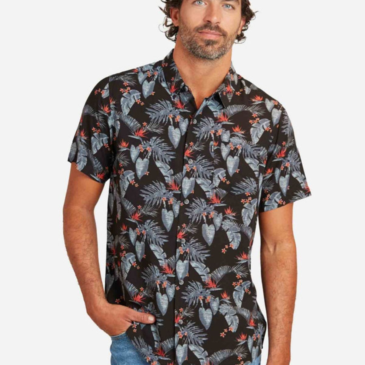 RIP CURL - Camisa M/C Hi Cove Multicolor Hombre Ripcurl