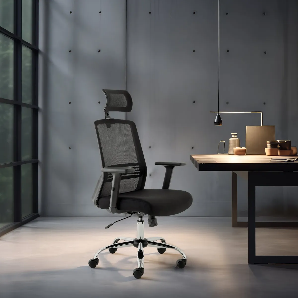 FORM OFFICE - Silla de escritorio Cuba Alta brazo Reg y cabecero Form