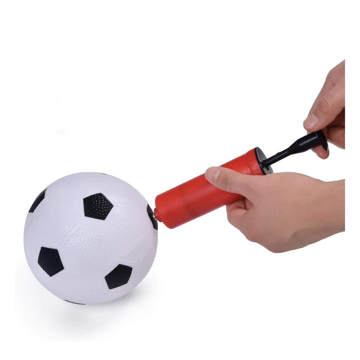 AUCKLAND OUTDOOR - Arco Futbol Niño Red+Bombin+Pelota 97X64Cm.