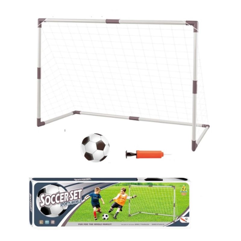 AUCKLAND OUTDOOR - Arco Futbol Niño Pelota+Red+Bombin 110X80Cm.