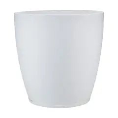 FLORIDIS - MACETERO BLANCO AMSTERDAM 55CM ALTO CON PLATO