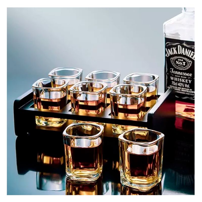 GENERICO - Pack De 6 Vasos Shot Transparente