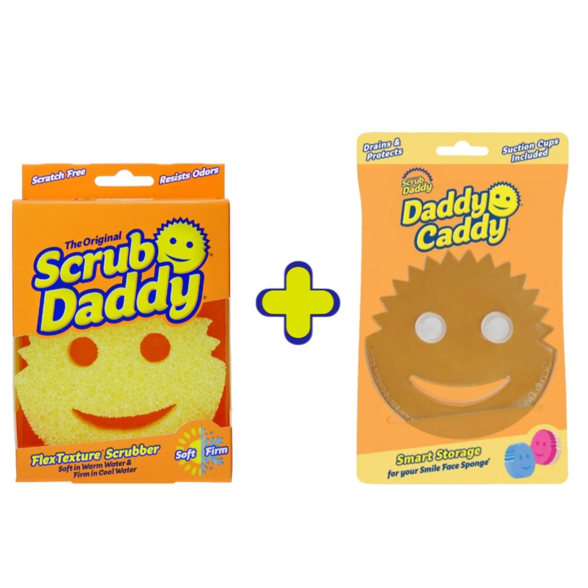 SCRUB DADDY - Pack Esponja Scrub Daddy + Daddy Caddy SCRUB DADDY