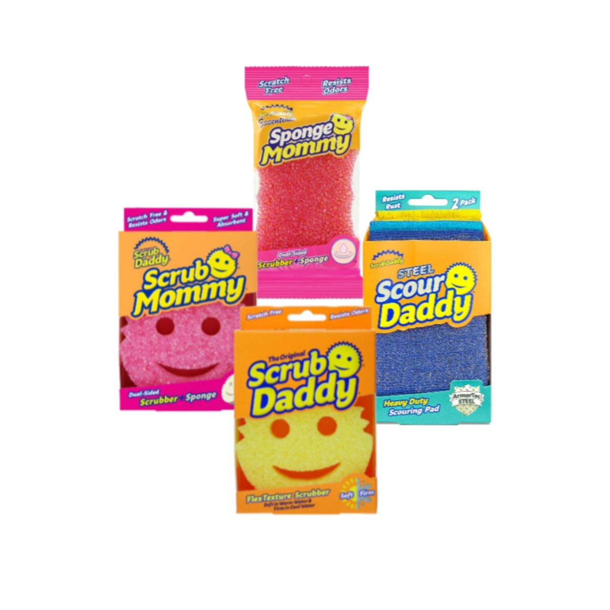 SCRUB DADDY - Pack 4 Esponjas Scrub Daddy SCRUB DADDY