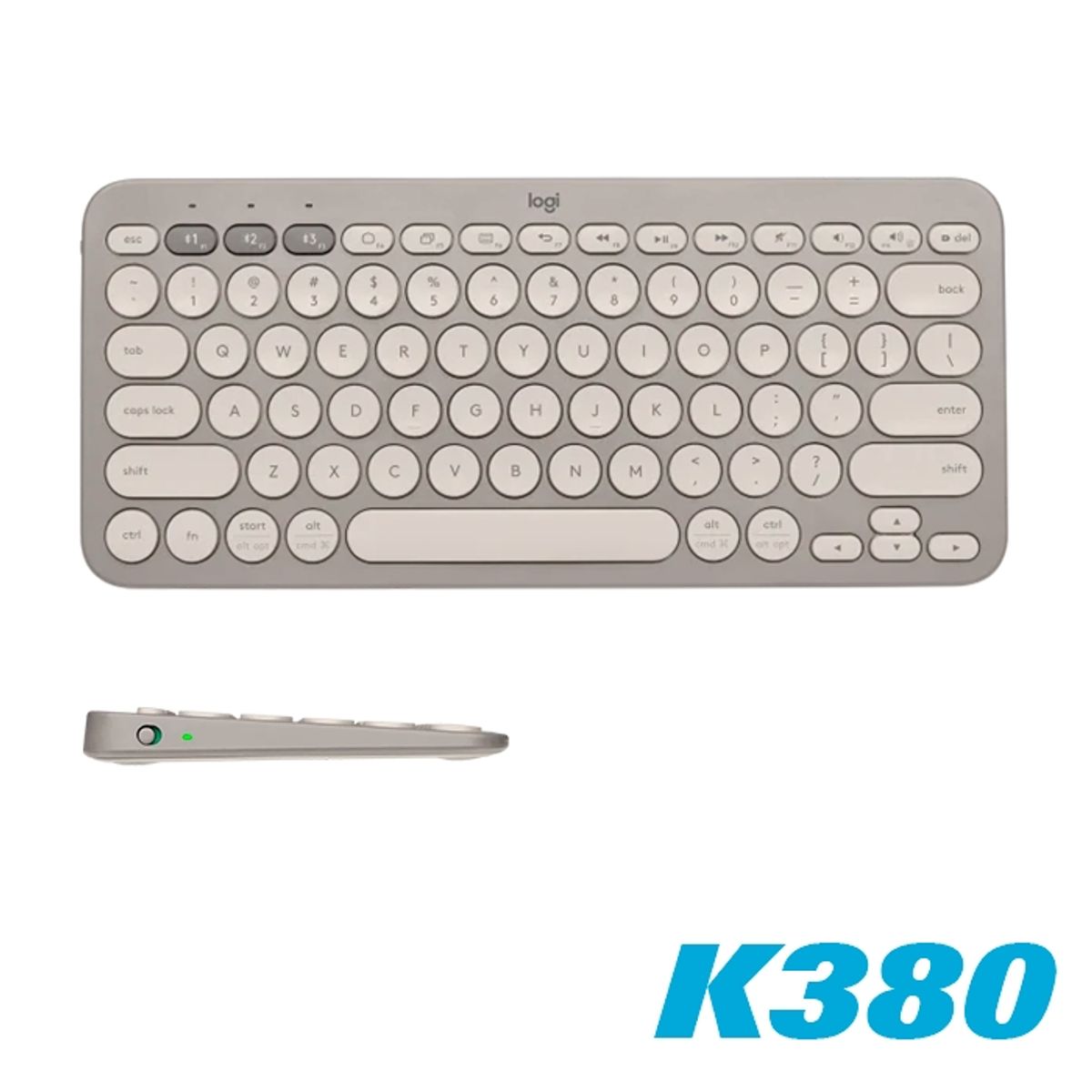 LOGITECH - TECLADO LOGITECH MULTI-DEVICE K380 GRIS