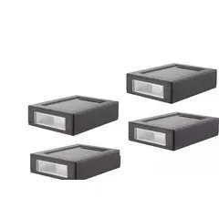GENERICO - Pack X4 Luces Solares para Pared y Muros Exterior
