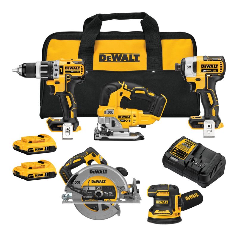 DEWALT - Kit 5 Herramientas inalámbricas XR 20V Brushless DEWALT