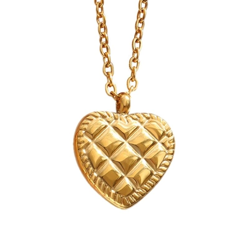 LUX JOYAS - Collar Baño Oro Amarillo 18k Corazón Diseño