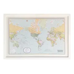 WALL DESIGN MAPA VIAJERO - MAPA VIAJES PINEABLE CELESTE