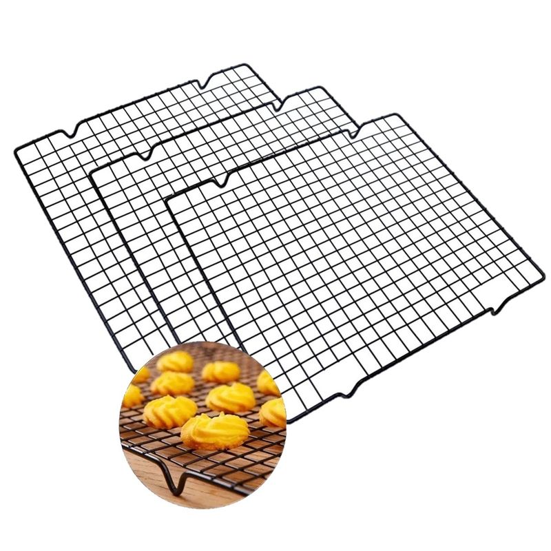 GENERICO - X3 Rejilla De Refrigeracion Pequeña Pasteleria Cocina Horno peq 25c