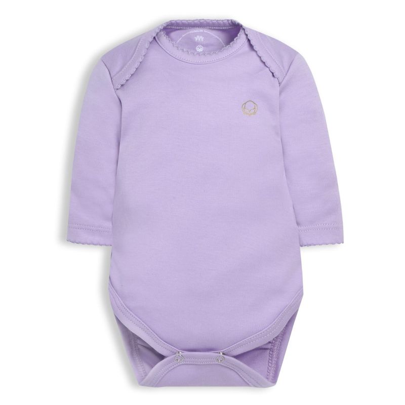 POMPON PIMA - Body clásico - Manga Larga - Algodón Pima - Lila