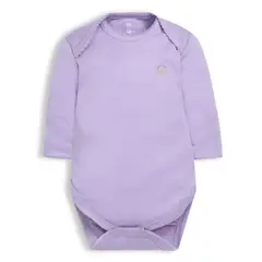 POMPON PIMA - Body clásico - Manga Larga - Algodón Pima - Lila