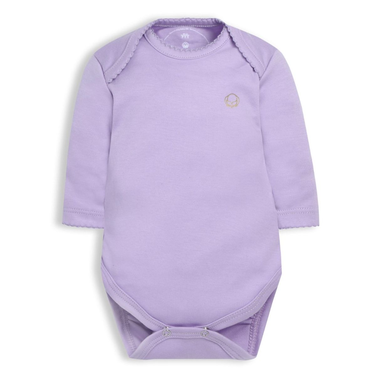 POMPON PIMA - Body clásico - Manga Larga - Algodón Pima - Lila