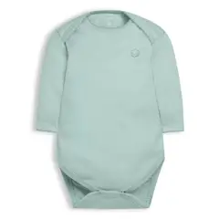 POMPON PIMA - Body clásico - Manga Larga - Algodón Pima - Verde