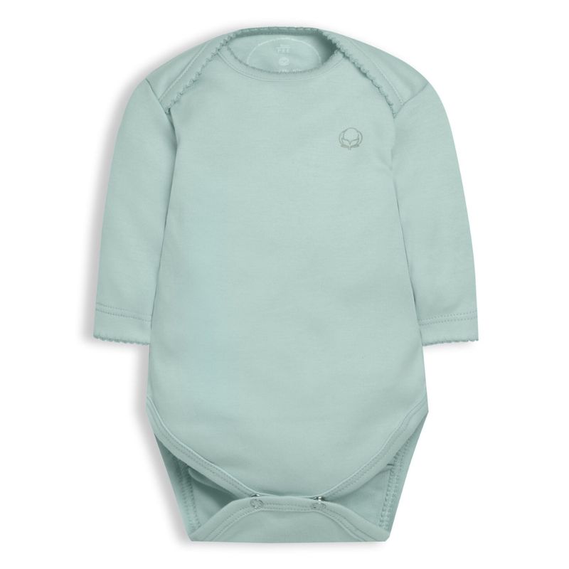 POMPON PIMA - Body clásico - Manga Larga - Algodón Pima - Verde