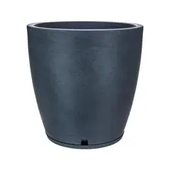 FLORIDIS - MACETERO GRAFITO AMSTERDAM 55CM ALTO CON PLATO