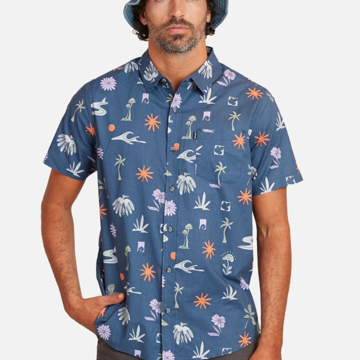 RIP CURL - Camisa M/C Party Pack Conversational Multicolor Hombre Ripcurl