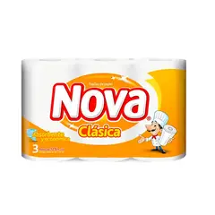 NOVA - Toalla De Papel - Clásica 3 Unid. - 12 Mt.