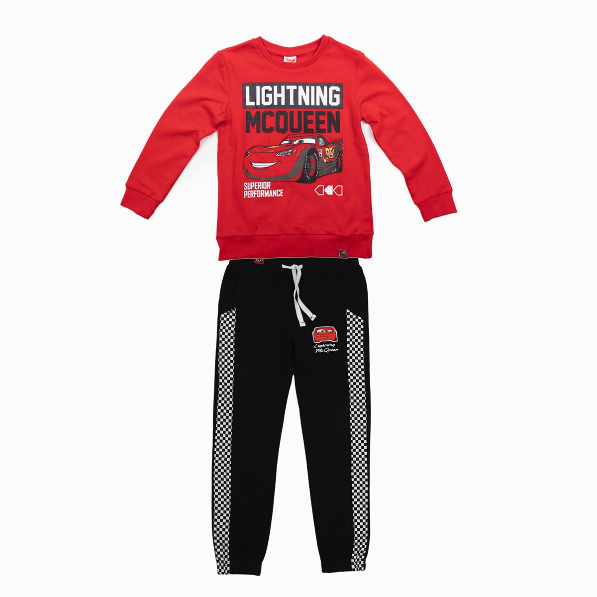 DISNEY - Conjunto de Buzo Niño Cars Rayo Mcqueen  Rojo Disney