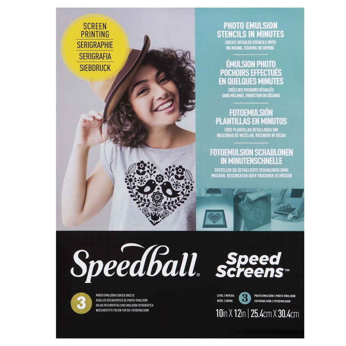 SPEEDBALL - Lámina Pantalla Speed Screen para Serigrafía 3ud Speedball