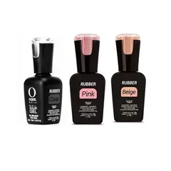 ORGANIC NAILS - BASE RUBBER BEIGE 15ML PINK 15ML CLEAR 15ML