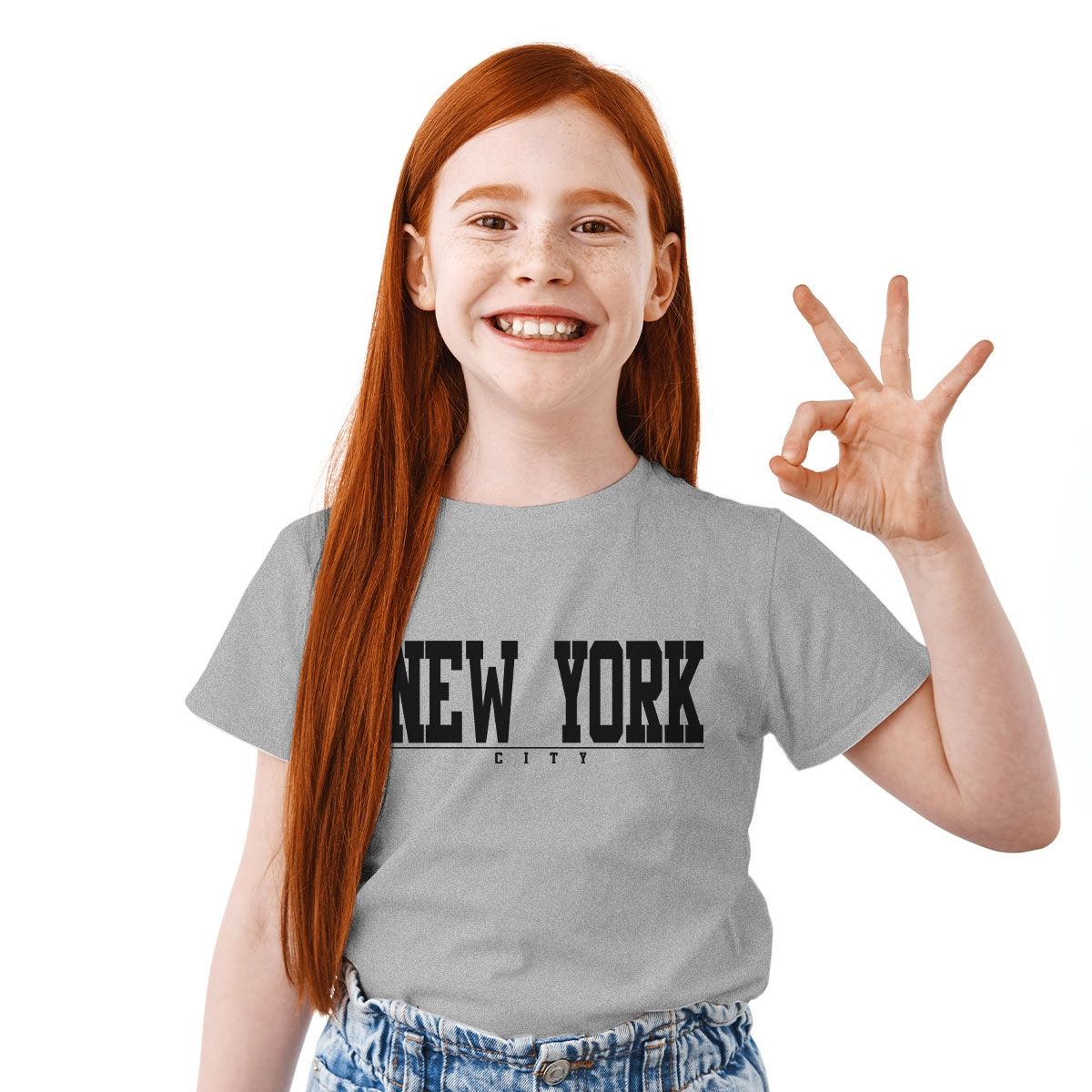 GENERICO - Polera Niño FANShirt Niño Letras New York City 622 M/Corta
