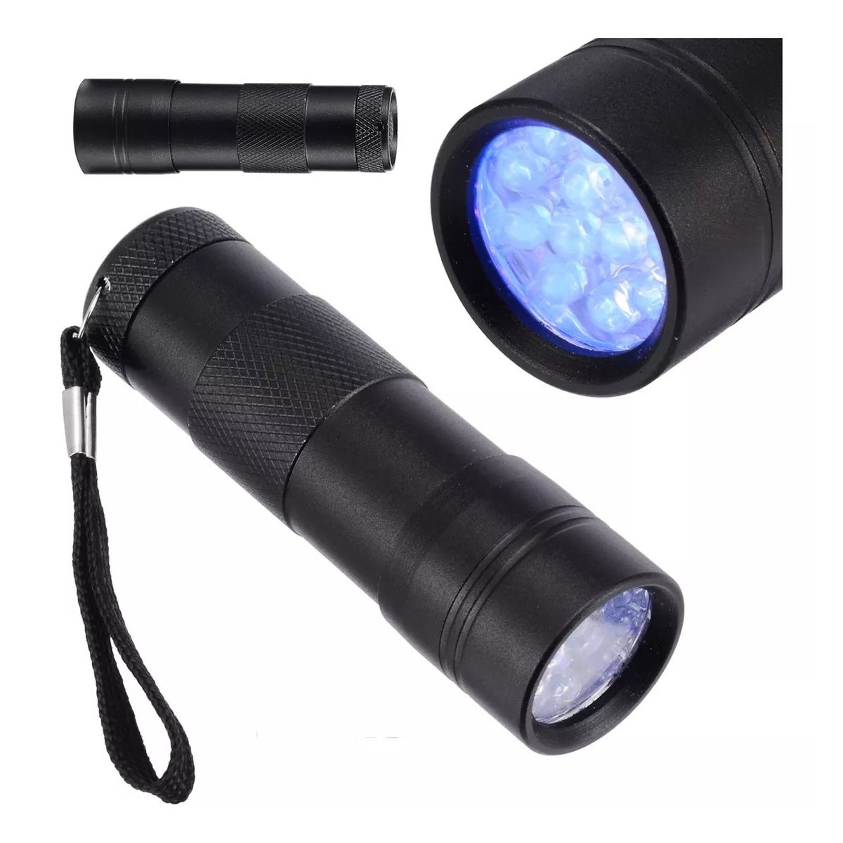 GENERICO - Linterna Uv Secado Resina 395nm 12led