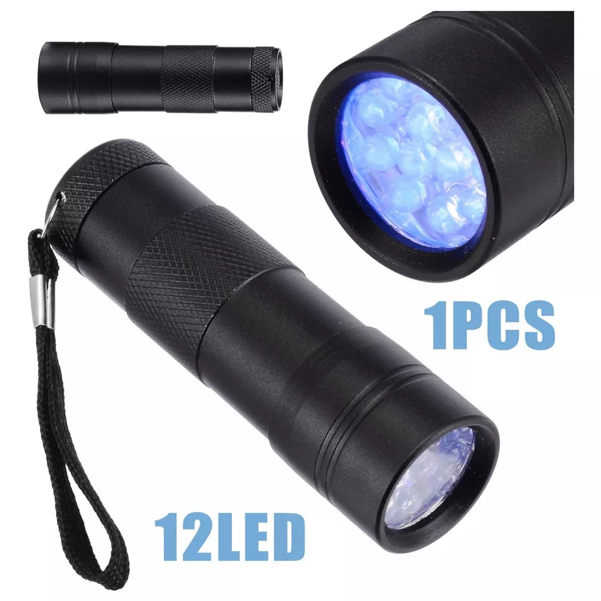 GENERICO - Linterna Uv Secado Resina 395nm 12led