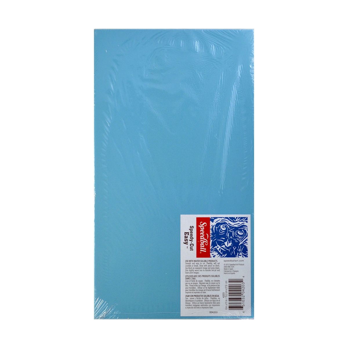 SPEEDBALL - Goma para Grabado Speedy Cut-Easy Celeste 15x28cm