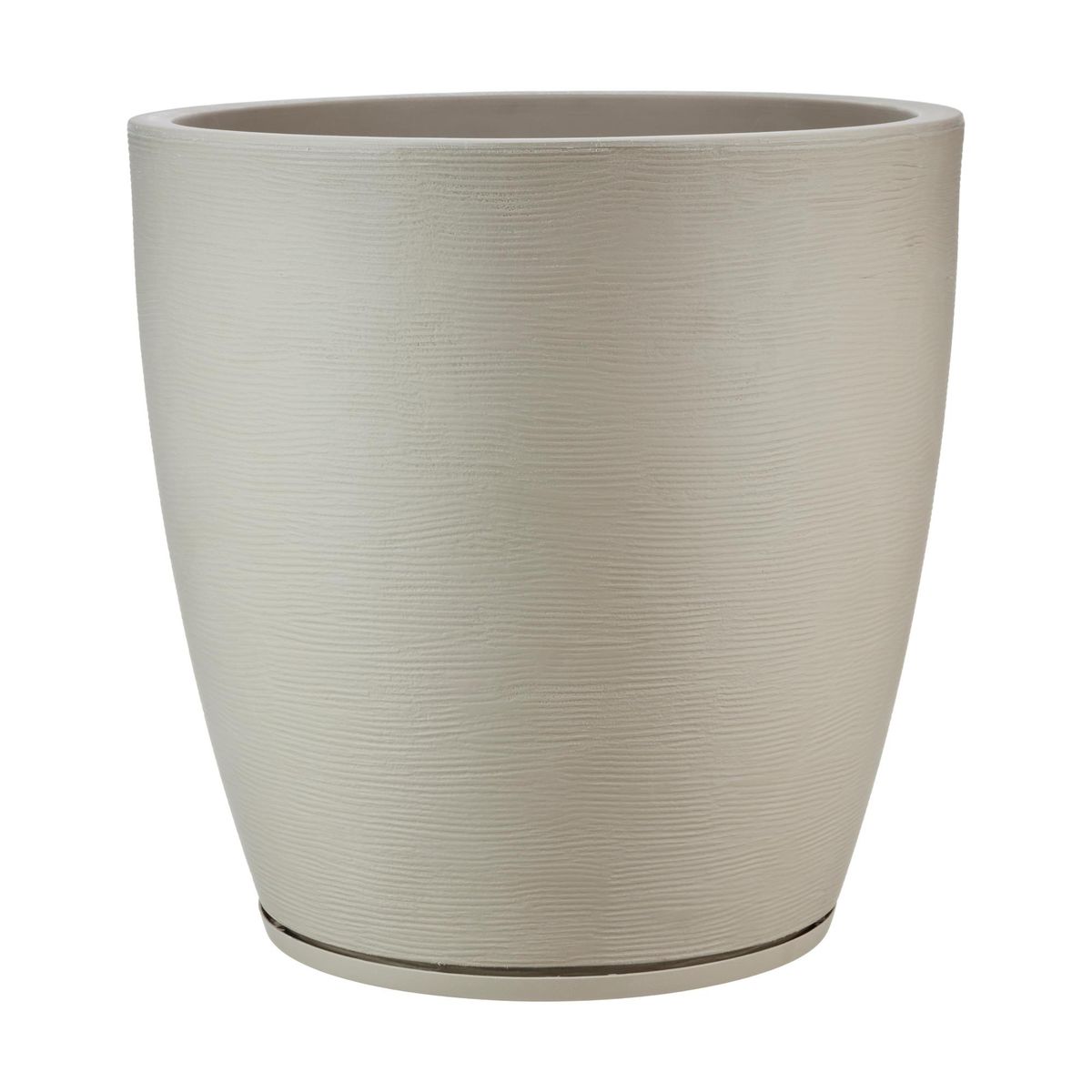 FLORIDIS - MACETERO FLORIDIS BEIGE AMSTERDAM 55CM ALTO CON PLATO