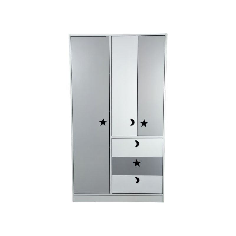 MUEBLES KIDS - closet 3 puertas , 3 cajones